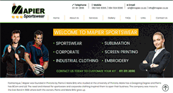Desktop Screenshot of mapier.co.za